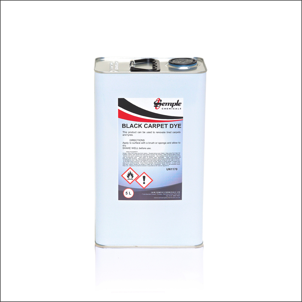 Black Carpet Dye Iain Semple Chemicals