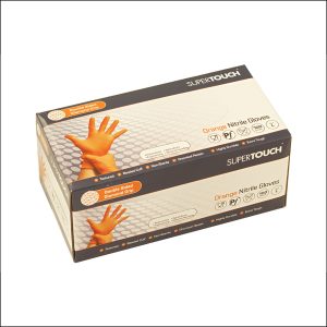 Supertouch Diamond Nitrile Gloves Orange